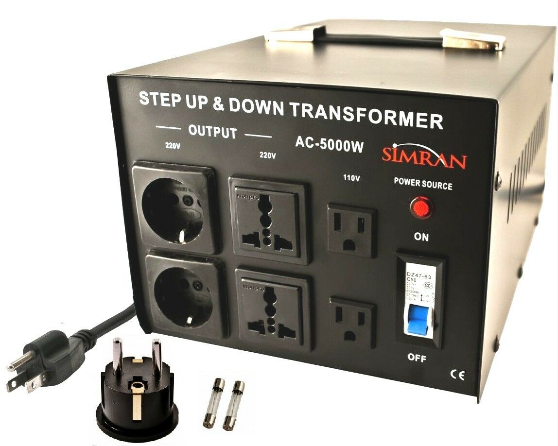Step Up Down Simran 5000 Watt Voltage Converter Transformer 110 220 Volt 5000w